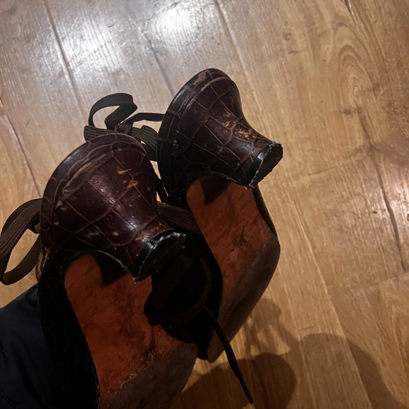 Rachel Comey kitten heel croc lace up - Picture 7 of 9